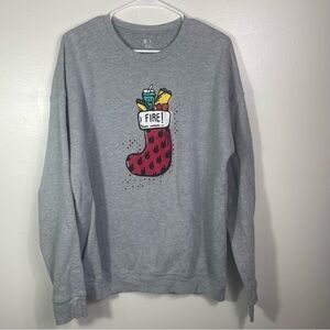 Taco Bell "Fire!" holiday crewneck sweatshirt